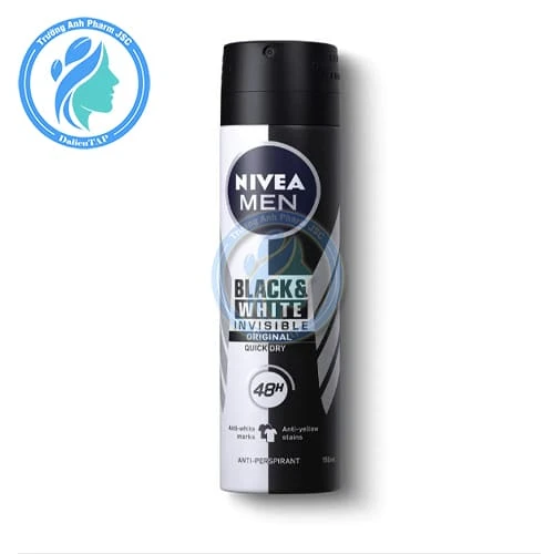 Nivea Men 48h Invisible For Black & White 150ml - Xịt khử mùi