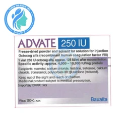 Advate 250IU - Thuốc điều trị và dự phòng xuất huyết