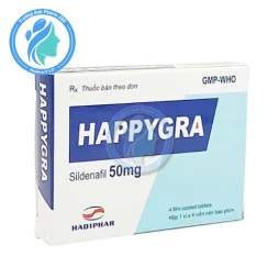 Happygra 50mg Hadiphar - Thuốc điều trị tình trạng xuất tinh sớm