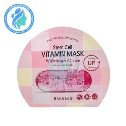 Mặt Nạ Banobagi Stem Cell Vitamin Mask Whitening & AC Care Dưỡng Sáng Và Chăm Sóc Da Mụn 30g (Hồng)