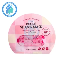 Mặt Nạ Banobagi Stem Cell Vitamin Mask Whitening & Dark Spot Care Dưỡng Sáng Da, Mờ Thâm Nám 30g (Cam)