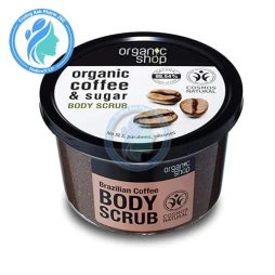 Organic Shop Tẩy da chết mặt Coffee & Limonnik 75ml - Giúp làm sạch da hiệu quả