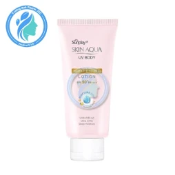 Sunplay Skin Aqua Tone Up UV Milk Happiness Aura Rose Color 50g - Sữa chống nắng