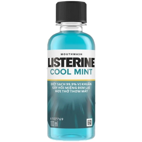 Nước súc miệng Listerine Cool Mint 100ml - Cho hơi thở thơm ngát