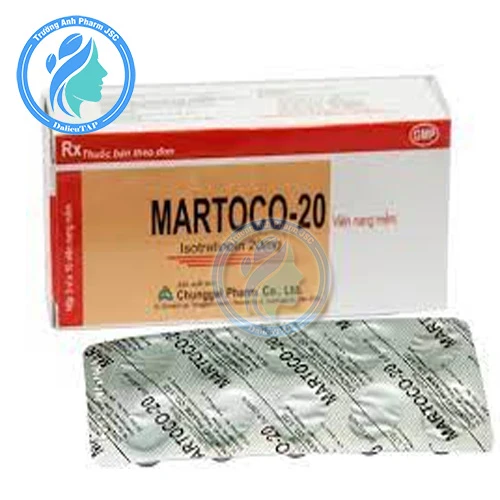 Martoco-20 Soft Capsule - Thuốc trị mụn trứng cá nặng của Hàn