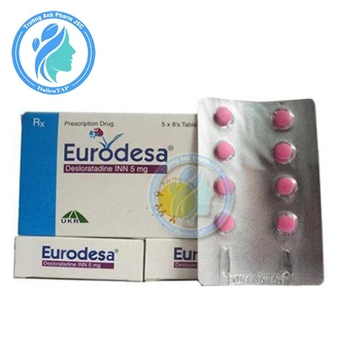 Eurodesa 5mg - Thuốc trị viêm mũi dị ứng, mề đay hiệu quả