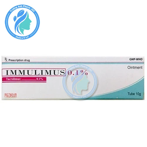 Immulimus 0,1% 10g - Thuốc trị eczema dị ứng từ vừa tới nặng