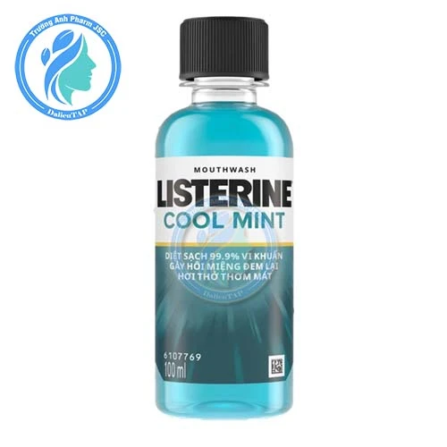 Nước súc miệng Listerine Cool Mint Zero Alcohol (100ml).