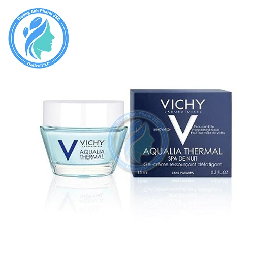 Vichy Aqualia Night SPA 15ml - Mặt nạ ngủ giúp tái tạo tế bào da