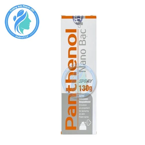 Panthenol Nano Bạc Spray 130g - Dưỡng da làm mát, giảm rát da
