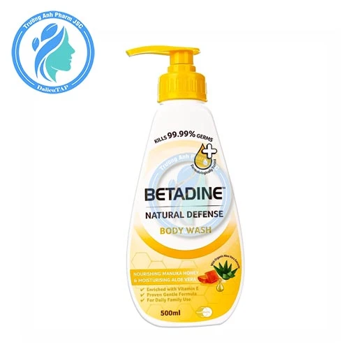 Betadine Natural Defense Body Wash  500ml - Sữa tắm dưỡng ẩm
