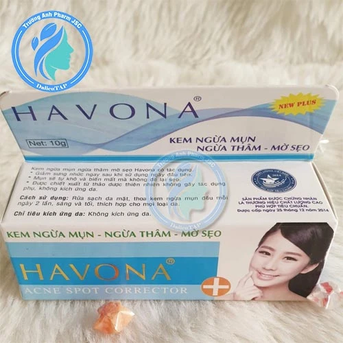 Havona New Plus 10g - Kem ngừa mụn, trị thâm, mờ sẹo hiệu quả