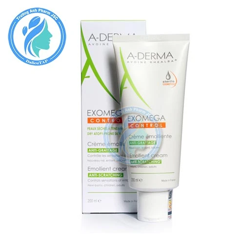 A-Derma Exomega Control Emollient Cream 200ml - Kem dưỡng ẩm