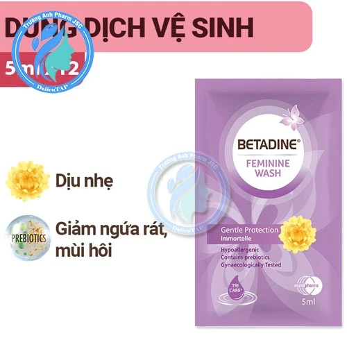 Betadine Gentle Protection 5ml - Dung dịch vệ sinh phụ nữ
