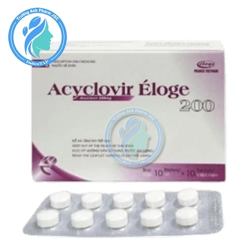 Acyclovir Éloge 200 - Điều trị nhiễm virus Herpes simplex
