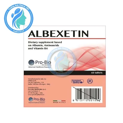 Albexetin - Hỗ trợ tăng cường sức khỏe, tăng sức đề kháng
