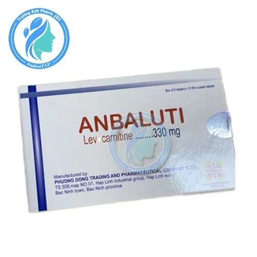 Anbaluti - Thuốc điều trị thiếu carnitin nguyên phát và thứ phát