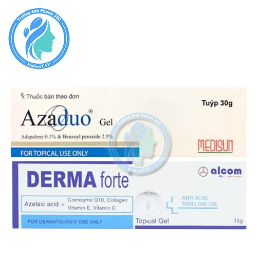 Azaduo Gel 30g và Derma-Forte 15g - Combo trị mụn thâm hiệu quả