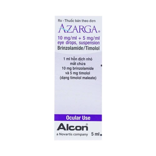 Azarga 5ml - Thuốc nhỏ giúp giảm nhãn áp, khắc phục các tật ở mắt