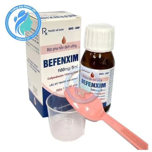 Befenxim 100mg/5ml Dopharma (60ml) - Thuốc điều trị nhiễm khuẩn