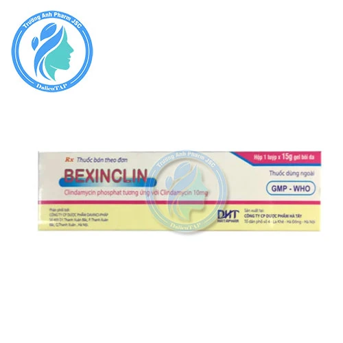 Bexinclin 15g - Gel bôi trị mụn trứng cá hiệu quả của Hataphar