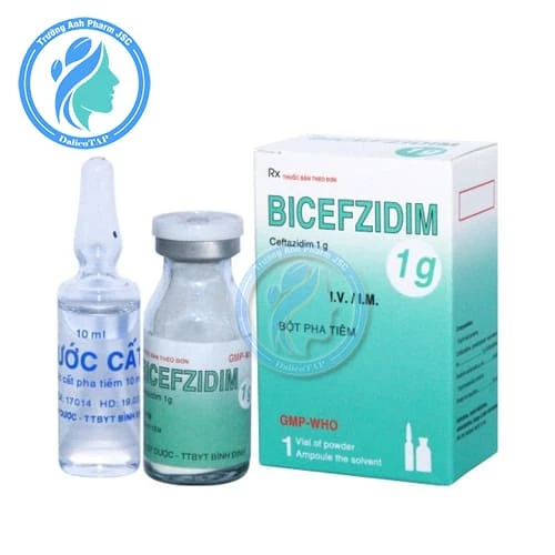 Bicefzidim 1g - Thuốc điều trị nhiễm khuẩn của Việt Nam