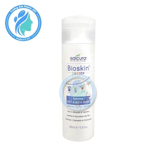 Bioskin Junior Face & Body Wash 200ml - Sữa rửa mặt và tắm toàn thân cho bé