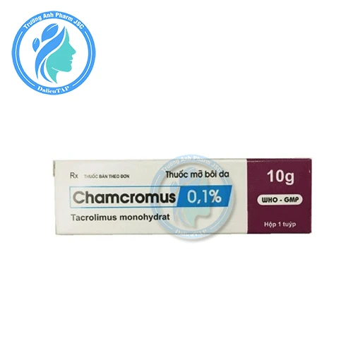 Chamcromus 0,1% 10g - Giảm nhanh triệu chứng chàm thể tạng, eczema