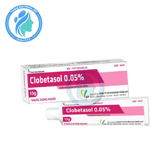 Clobetasol 0.05% 15g VCP - Điều trị viêm, ngứa và các bệnh về da