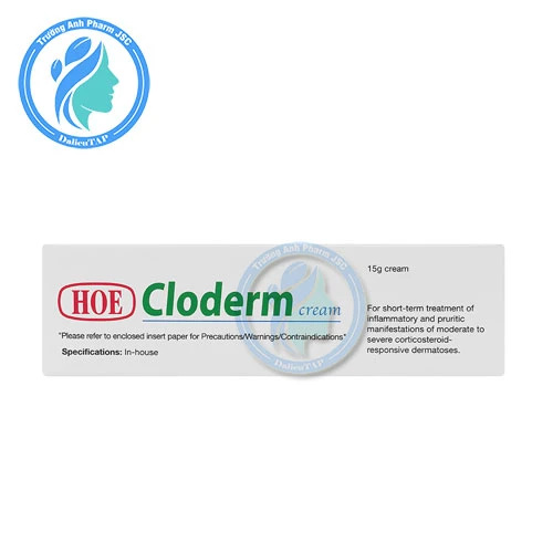 Cloderm Cream 15g -  Chấm dứt tình trạng viêm và ngứa ở da