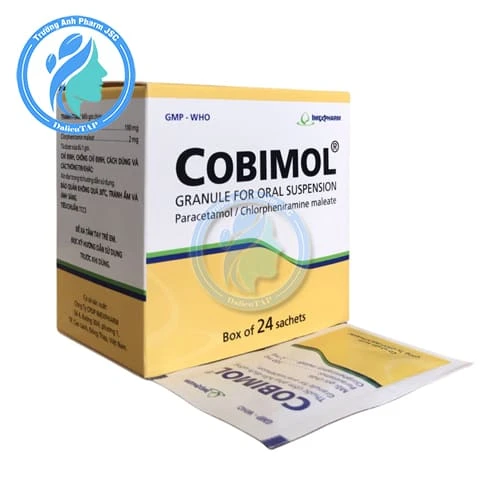 Cobimol Hộp 24 Gói Imexpharm - Thuốc điều trị cảm sốt