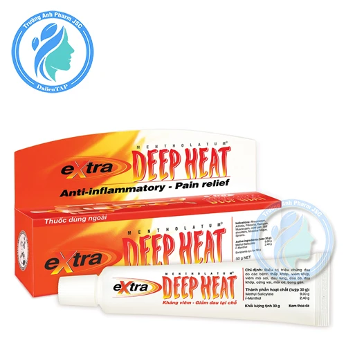 Deep Heat Extra tuýp 30g - Kem bôi giảm đau xương khớp hiệu quả của Rohto