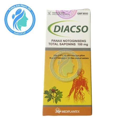 Diacso 100mg Mediplantex - Thuốc điều trị giúp giảm triệu chứng đột quỵ