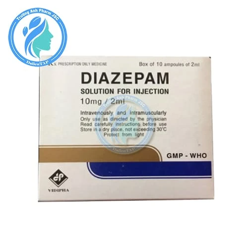 Diazepam-10mg/ 2ml Vidipha - Thuốc điều trị trầm cảm hiệu quả