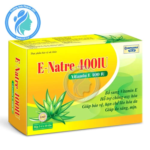 E-Natre 400IU HD Pharma (30 viên) - Viên uống làm đẹp da