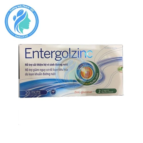 Entergolzinc - Hỗ trợ giảm nguy cơ rối loạn tiêu hóa do loạn khuẩn đường ruột