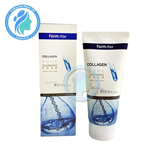 Farmstay Collagen Pure Cleansing Foam 180ml - Sữa rửa mặt của Hàn Quốc