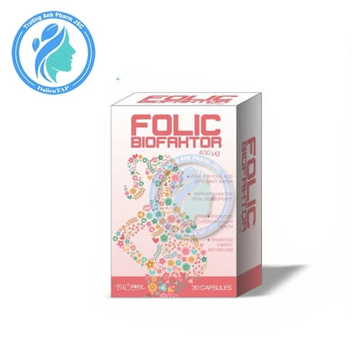 Folic Biofaktor 400mcg - Hỗ trợ giảm thiếu máu do thiếu axit Folic