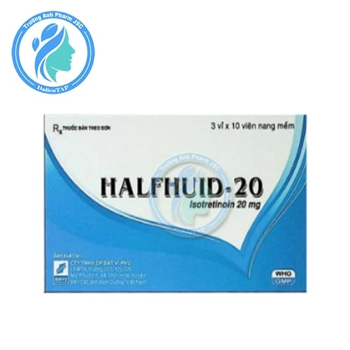 Halfhuid-20 - Viên uống đánh bay mụn trứng cá, mụn viêm
