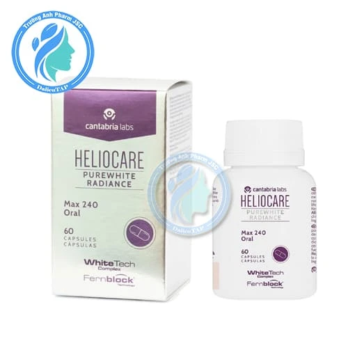 Heliocare Purewhite Radiance Max 240 Oral - Viên uống giảm nám và tàn nhang