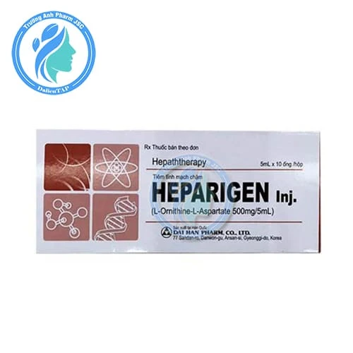 Heparigen Inj 500mg/5ml - Thuốc điều trị bệnh tiền hôn mê gan và hôn mê gan