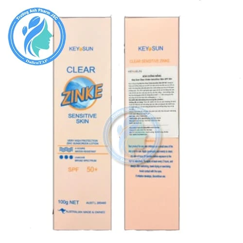 Kem chống nắng Key Sun Clear Zinke Sensitive Skin SPF 50+ 100g
