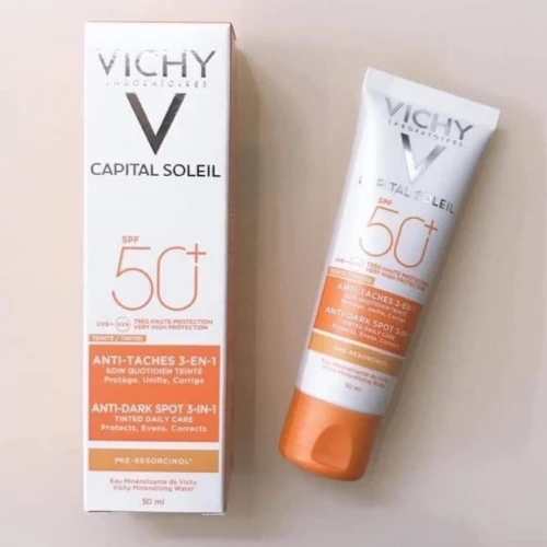 Kem chống nắng Vichy Ideal Soleil 3in1 Anti-Dark Spots SPF50+ 50ml