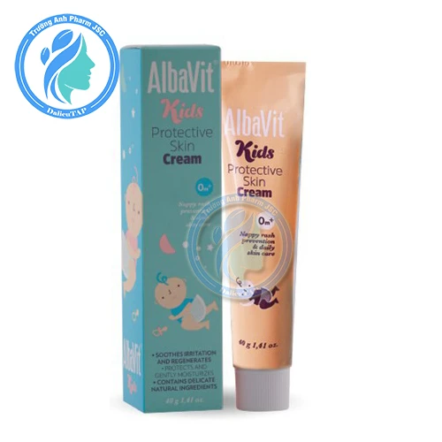 Albavit Kids Protective Skin Cream 40g - Kem trị hăm giúp da mềm mại, mịn màng