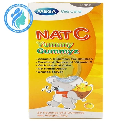 Kẹo dẻo Nat C Yummy Gummyz 125g - Tăng sức đề kháng cho cơ thể