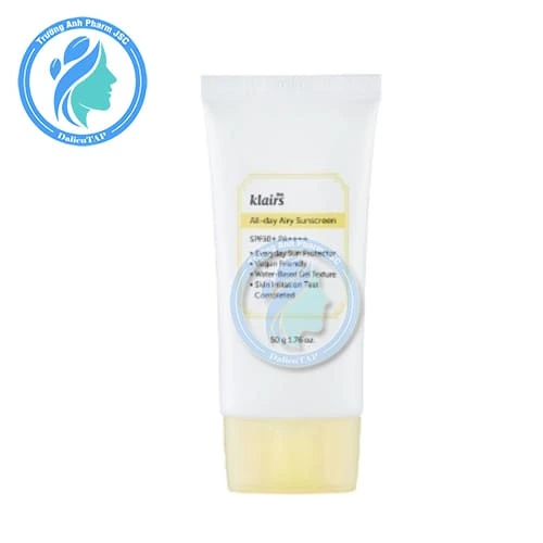 Klairs All-day Airy Sunscreen SPF50+ PA++++ 50g - Kem chống nắng
