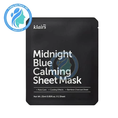 Klairs Midnight Blue Calming Sheet Mask - Mặt nạ dưỡng da