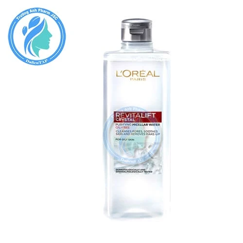 L'Oreal Revitalift Crystal Micellar Water 400ml - Nước tẩy trang cho da dầu
