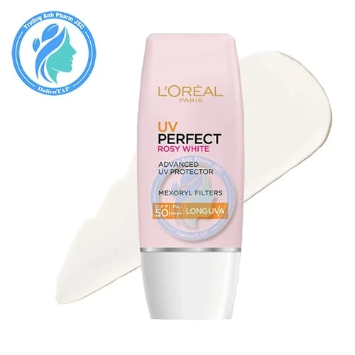 L'Oreal UV Perfect Rosy White SPF50+/PA ++++ 30ml - Kem chống nắng