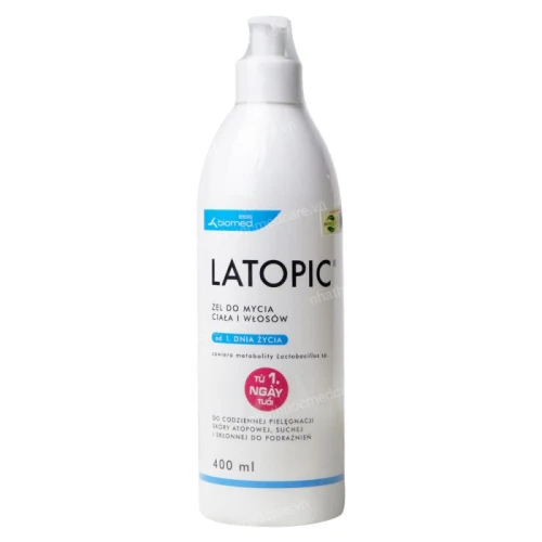 Latopic Body And Hair Wash Gel 400ml - Gel tắm gội của Ba Lan